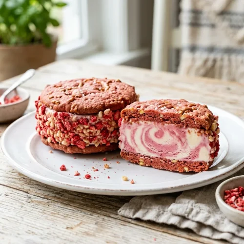 Strawberry Ice Cream Sandwiches 5 Strawberry Ice Cream Sandwiches