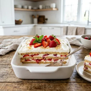 Strawberry Icebox Cake Recipe