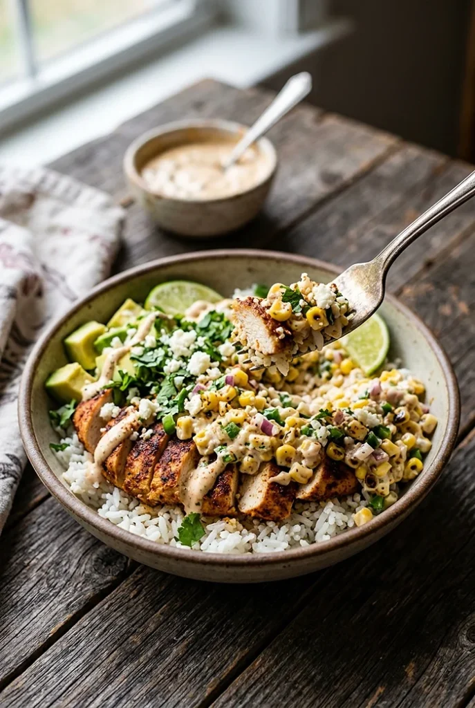 Street Corn Chicken Bowl