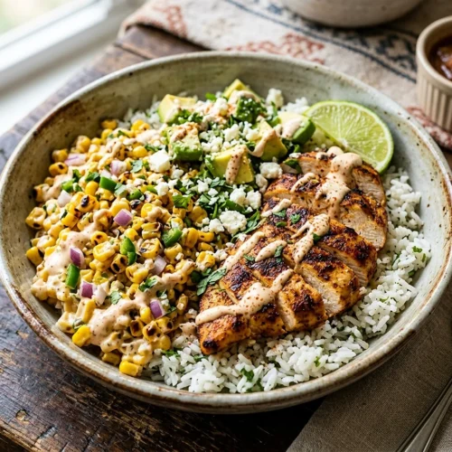 Street Corn Chicken Bowls