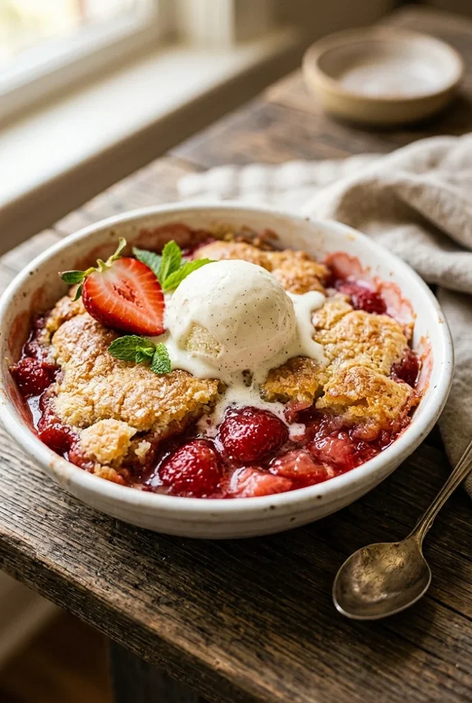 Strawberry Cobbler 4 Summer Strawberry Dessert
