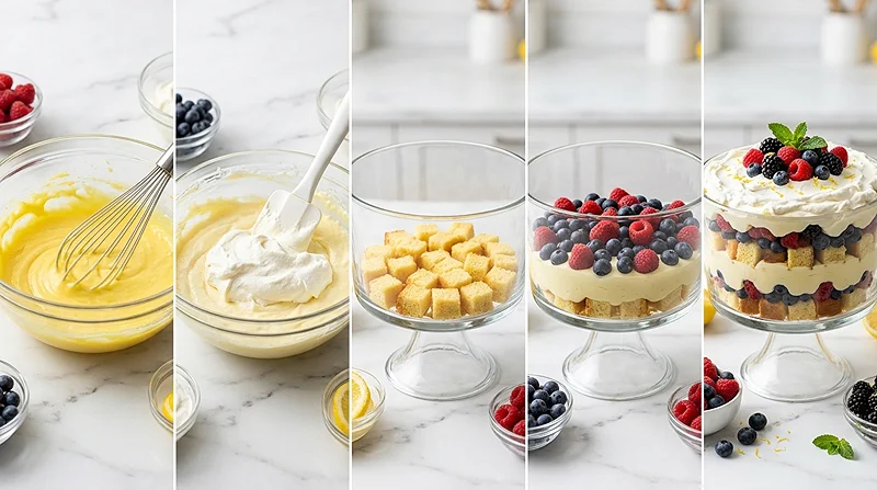 Lemon Berry Trifle 3 Summer fruit trifle