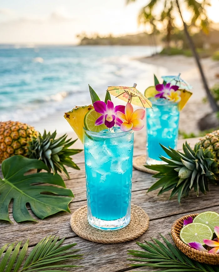 Blue Hawaiian Recipe 4 Tropical Blue Cocktai