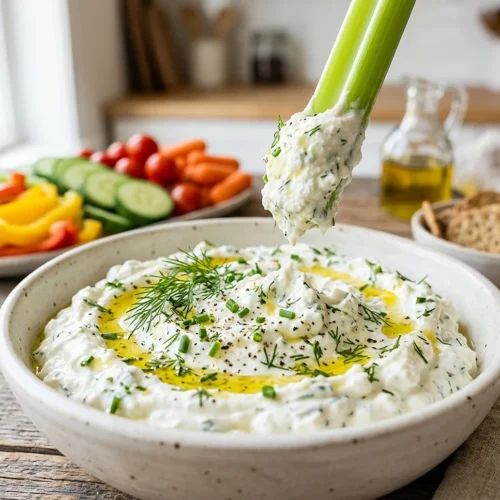 Whipped Cottage Cheese Dip