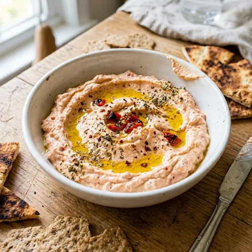 Whipped Feta Roasted Pepper Dip