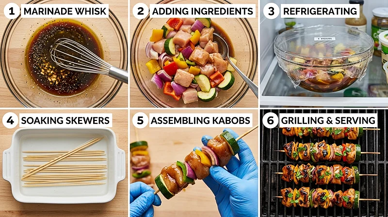 Grilled Chicken Kabobs 3 backyard dinner ideas