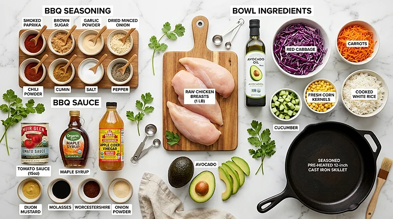 bbq chicken bowls