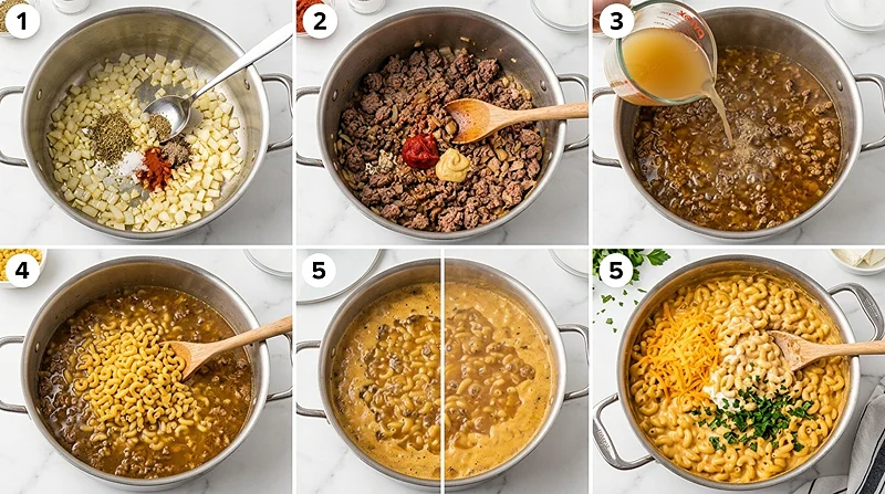 One Pot Cheeseburger Macaroni 3 cheeseburger macaroni