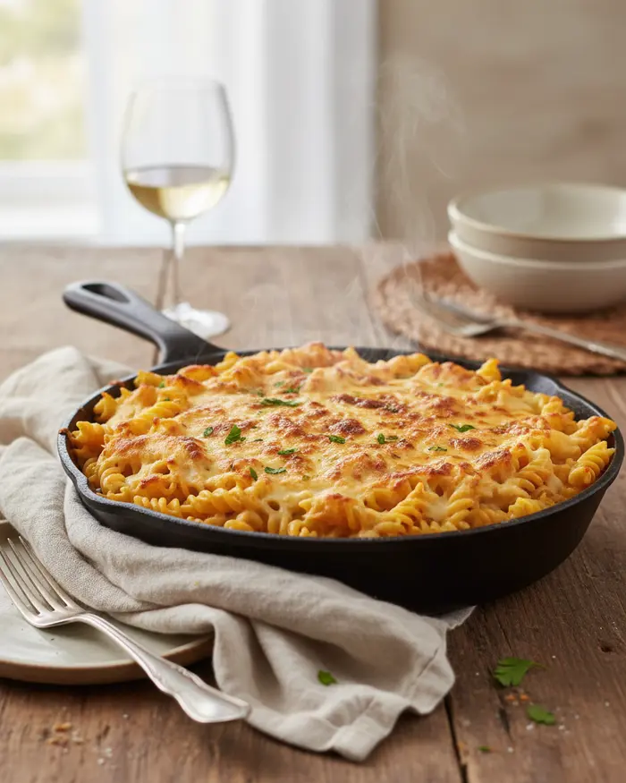 Foolproof Cheesy Pasta Bakes & Skillets 7 Cheesy Pasta Bakes & Skillets serving suggestion