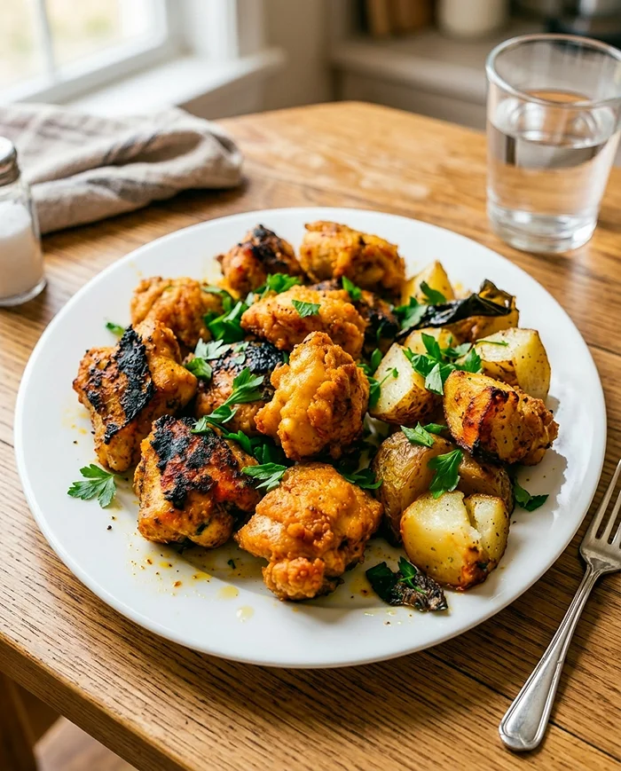 chicken and potatoes dinner
