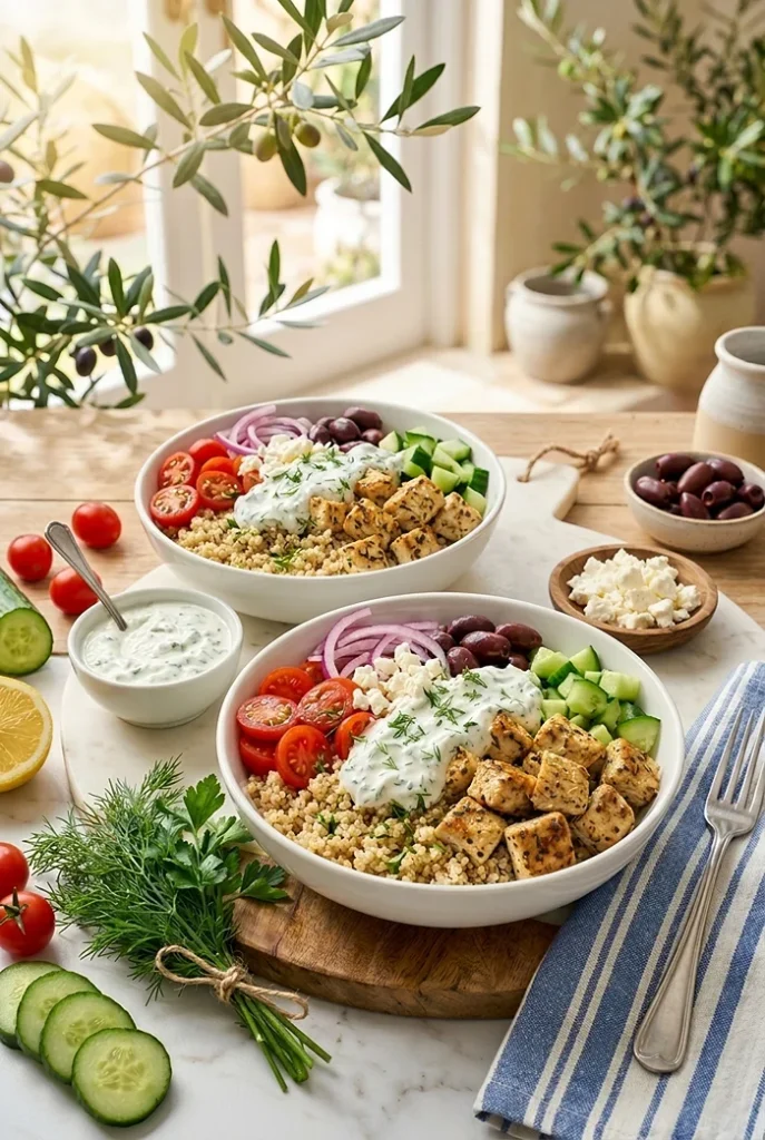 Chicken Tzatziki Protein Bowls 4 chicken and tzatziki recipe