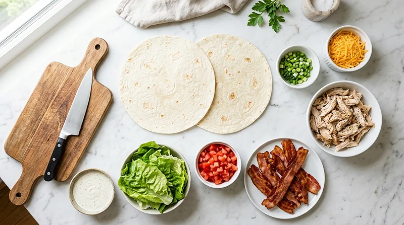 Chicken Bacon Ranch Protein Wraps 2 chicken bacon ranch wraps
