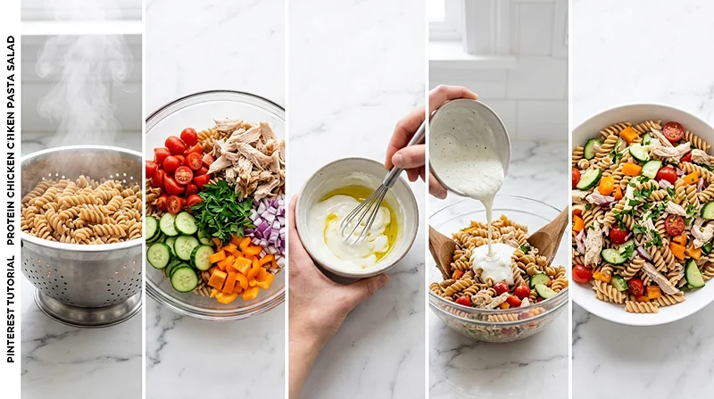 Protein Chicken Pasta Salad 3 chicken pasta salad recipe