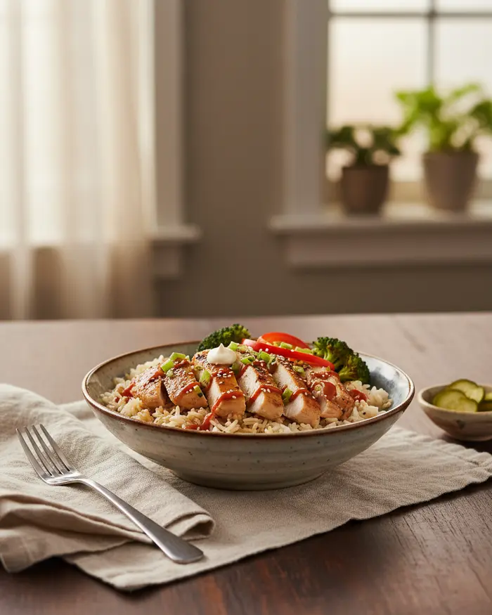 Chicken Rice Bowls & Skillets serving suggestion
