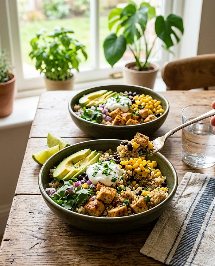 Protein Corn and Chicken Bowls 4 corn chicken recipe