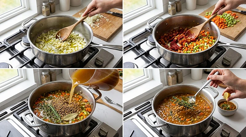 Vegetable Lentil Soup Recipe 3 cozy healthy weeknight soup