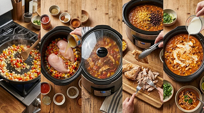 Crockpot Chicken Tortilla Soup 3 cozy healthy weeknight soup