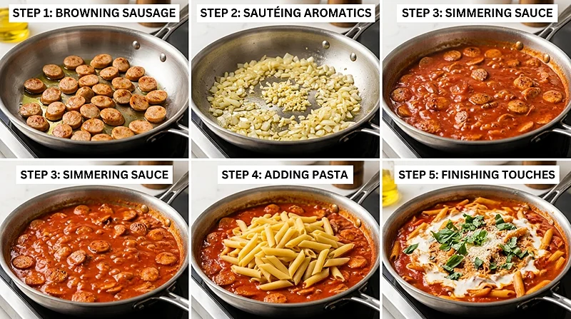20 Minute Chicken Sausage Pasta 3 easy pasta dinner