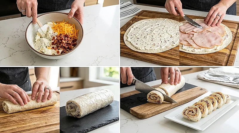 Turkey Bacon Ranch Pinwheels 3 easy snacks appetizer recipes