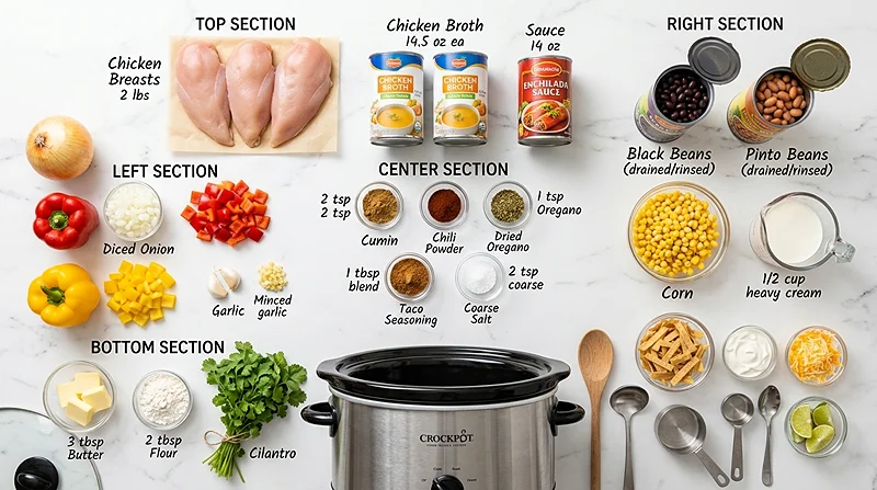 Crockpot Chicken Tortilla Soup 2 easy soup recipes