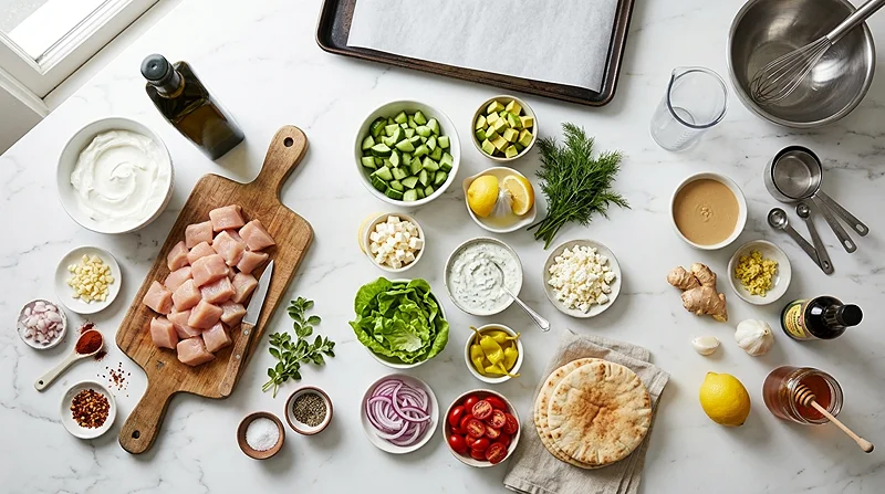 greek yogurt chicken bowls