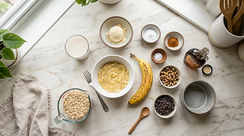 Protein Banana Bread Baked Oats 2 healthy banana baked oats