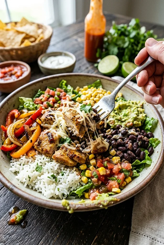 healthy chicken bowl