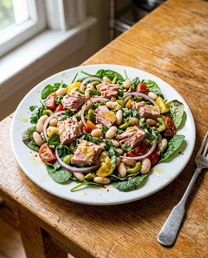 healthy quick fresh salad
