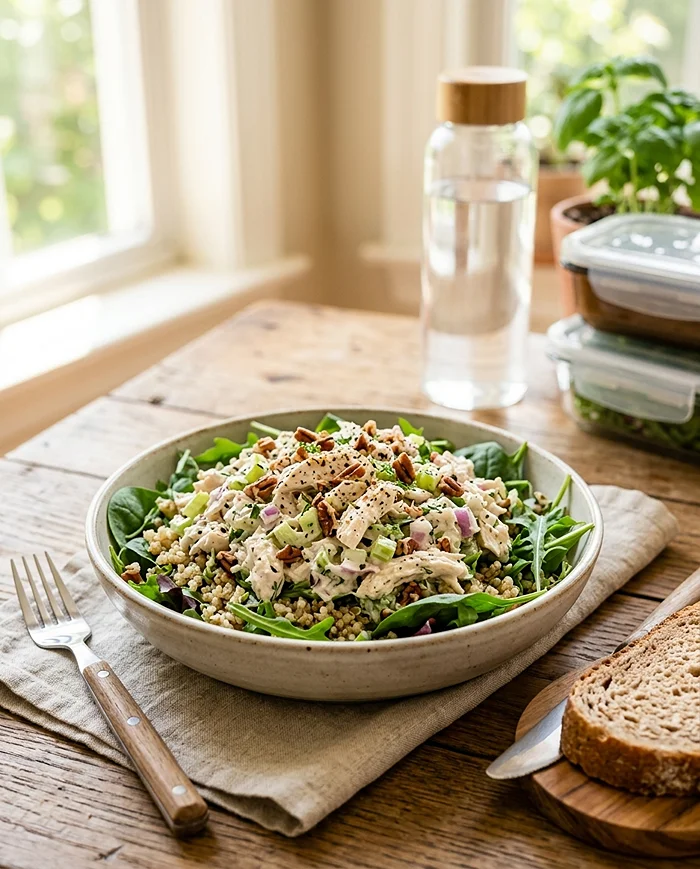 high protein chicken salad