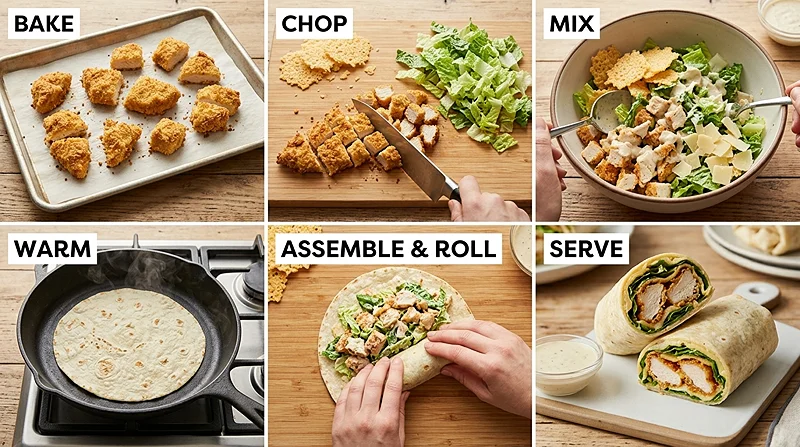 Chicken Caesar Protein Wrap 3 high protein wrap