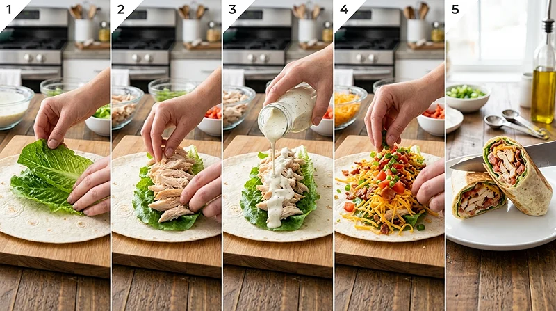 Chicken Bacon Ranch Protein Wraps 3 high protein wraps