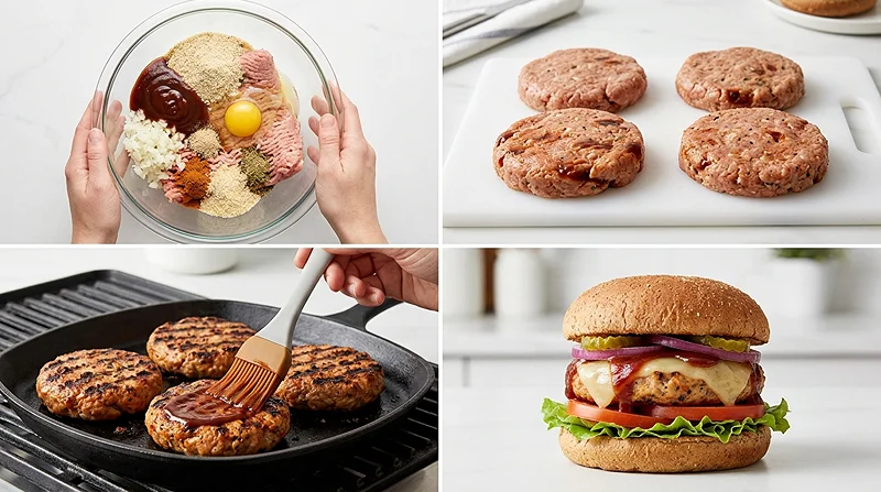 High Protein BBQ Turkey Burgers 3 lean ground turkey recipes