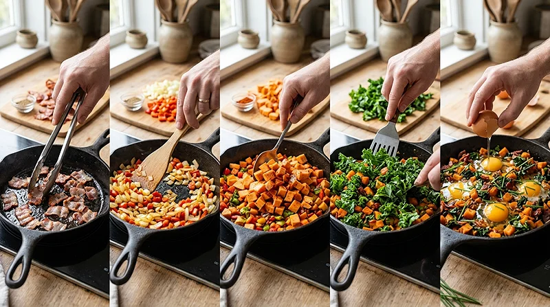Breakfast Hash 3 loaded breakfast skillet