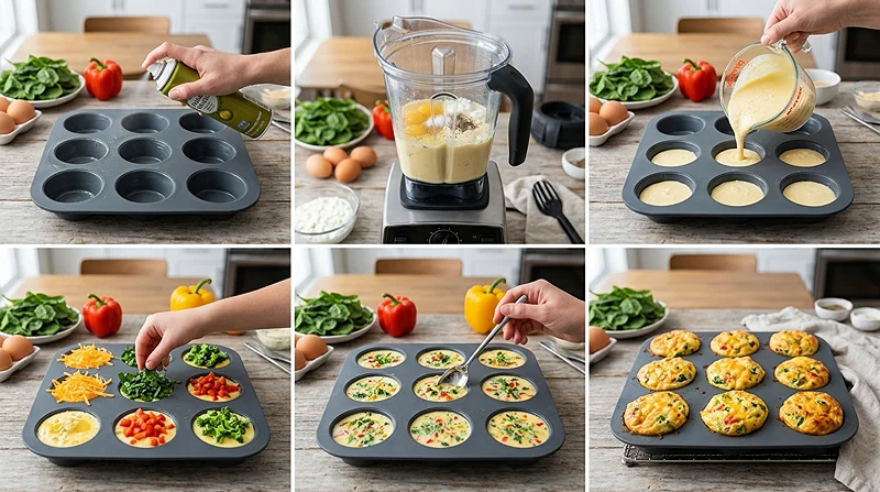 High Protein Egg Bites 3 meal prep breakfast