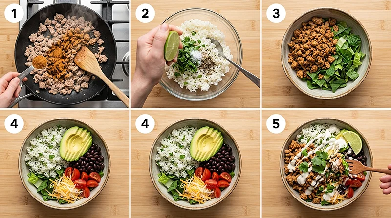 meal prep rice bowls