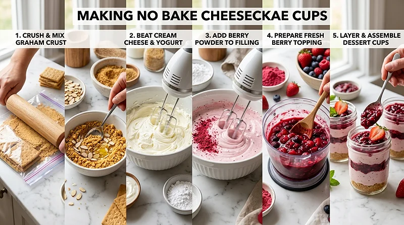 No Bake Cheesecake Cups 3 no bake dessert