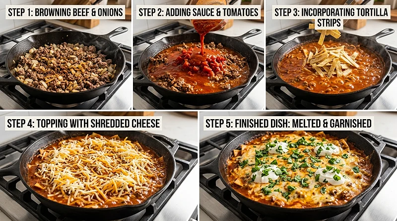 one-pan enchiladas