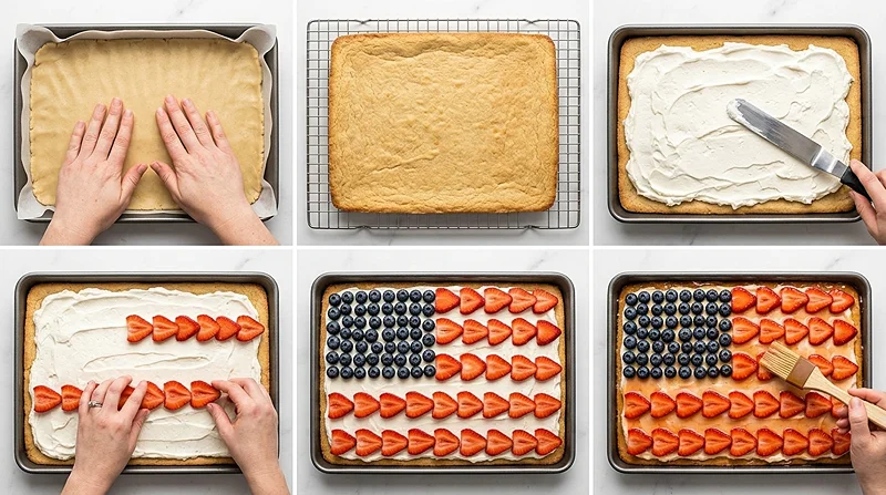 patriotic fruit pizza