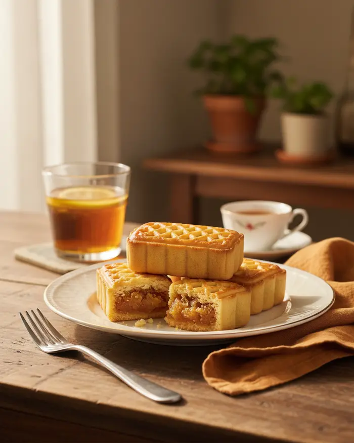 Creamy Pineapple Cakes 3 Pineapple Cakes serving suggestion