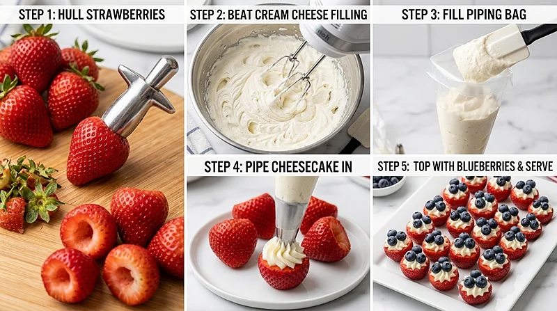 red white and blue dessert