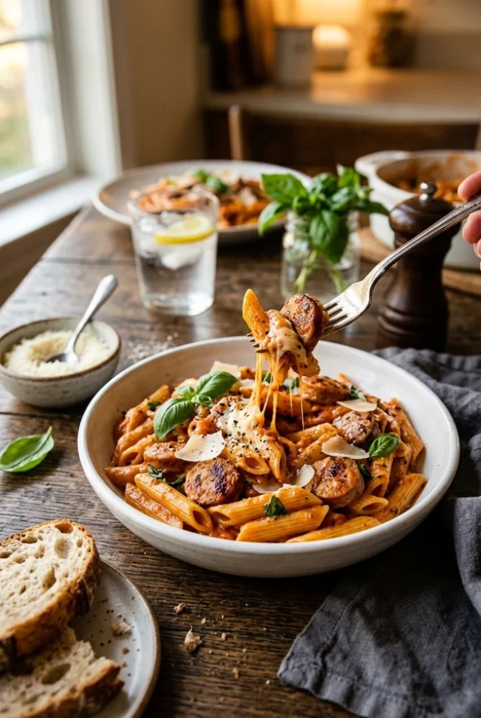20 Minute Chicken Sausage Pasta 4 sausage pasta recipe