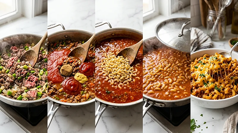 Sloppy Joe Pasta 3 sloppy joe casserole with pasta