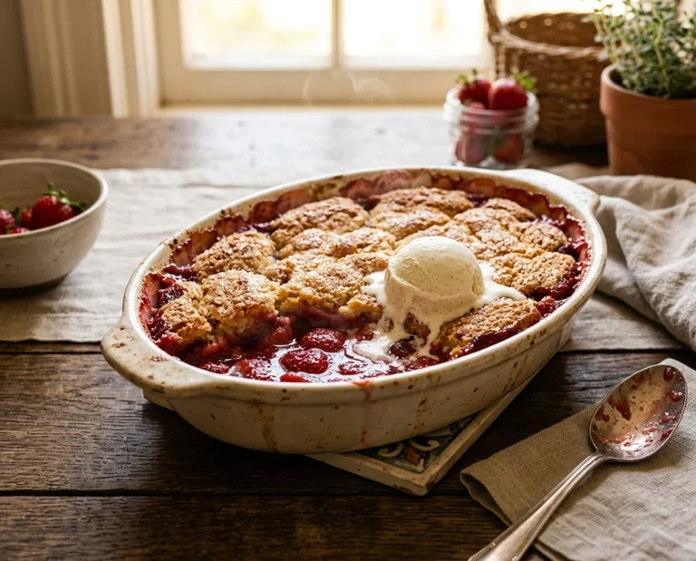 strawberry cobbler