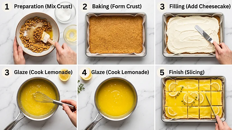 Lemonade Cheesecake Bars 3 summer cheesecake bars
