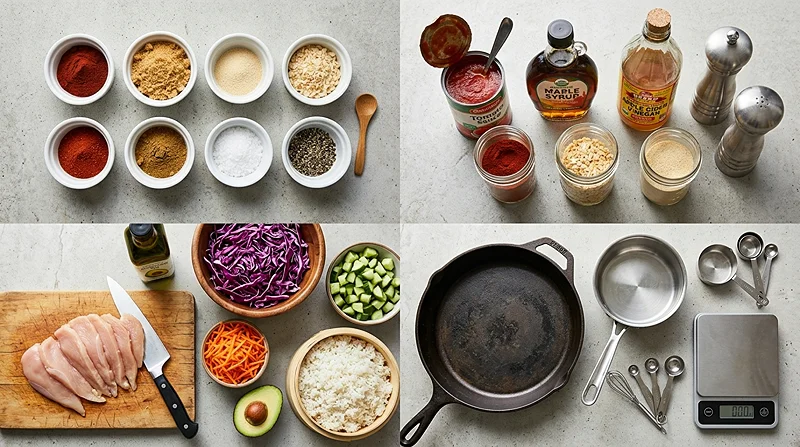 High Protein BBQ Chicken Bowls 2 summer lunch recipes