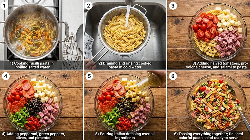 4th of July High Protein Pasta Salad 3 summer meal prep