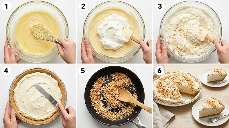 No-Bake Coconut Cream Pie 3 summer pie recipes