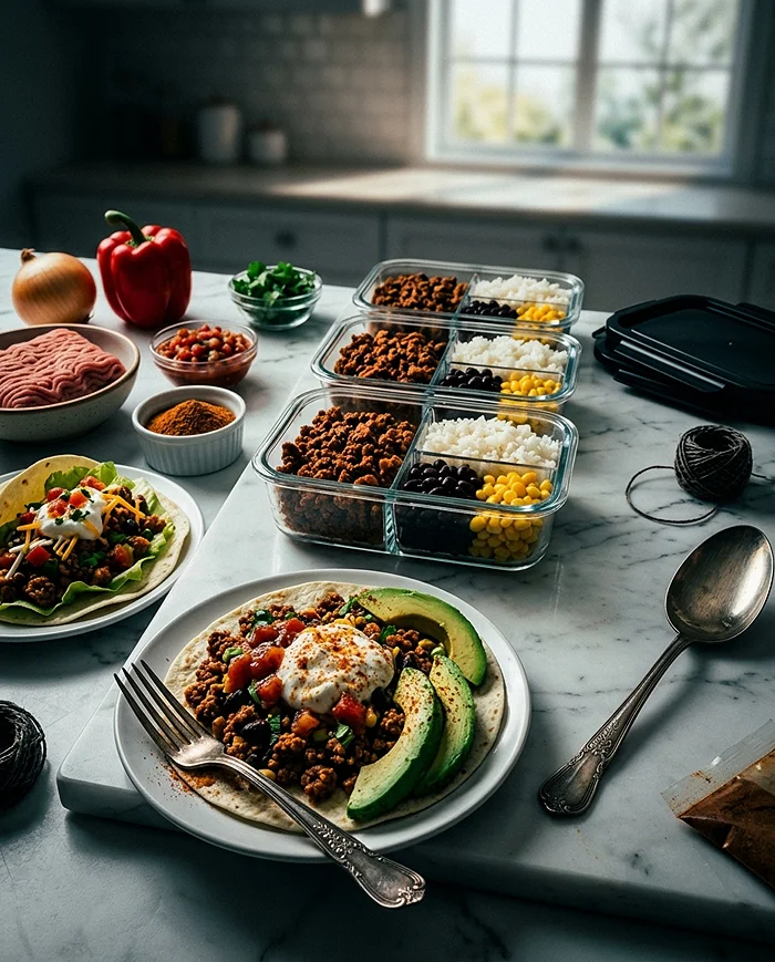 Turkey Taco Meal Prep 4 taco meal prep ideas