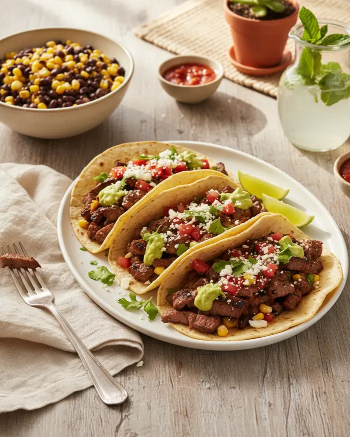 Creamy Tacos 8 Tacos serving suggestion