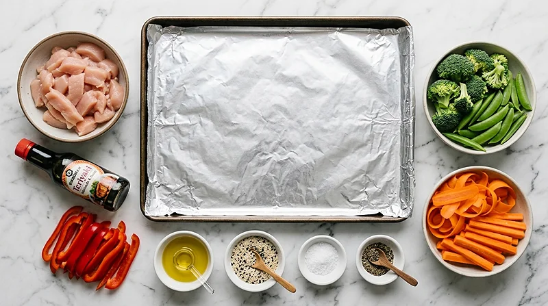 teriyaki chicken sheet pan